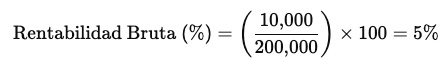 formula calcular rentabilidad inmueble